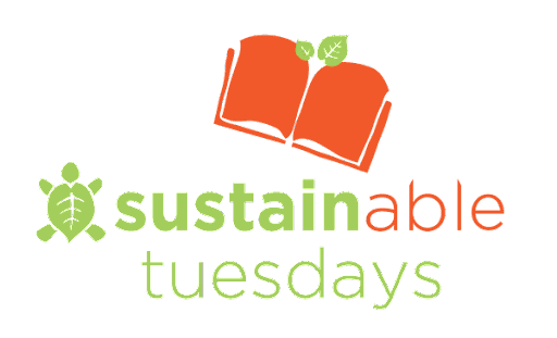 Sustainable Tuesdays with book and turtle