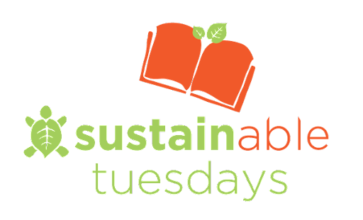 Sustainable Tuesdays with book and turtle